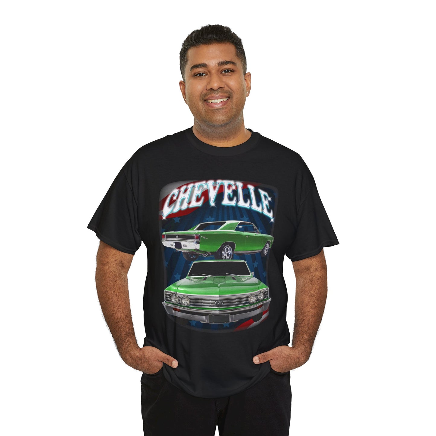 Green 1967 Chevelle Unisex Heavy Cotton Tee T Shirt muscle car Great Gift