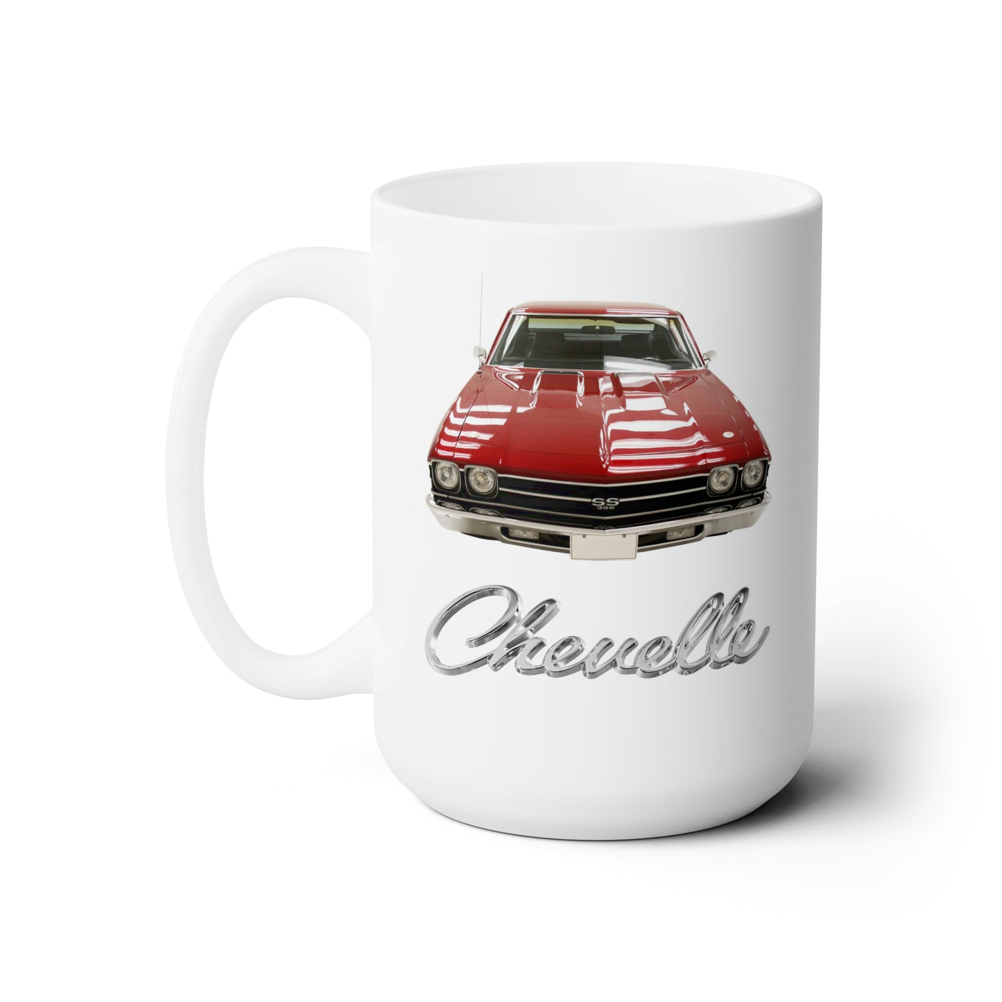 Red 1969 Chevelle White Ceramic Mug 15oz