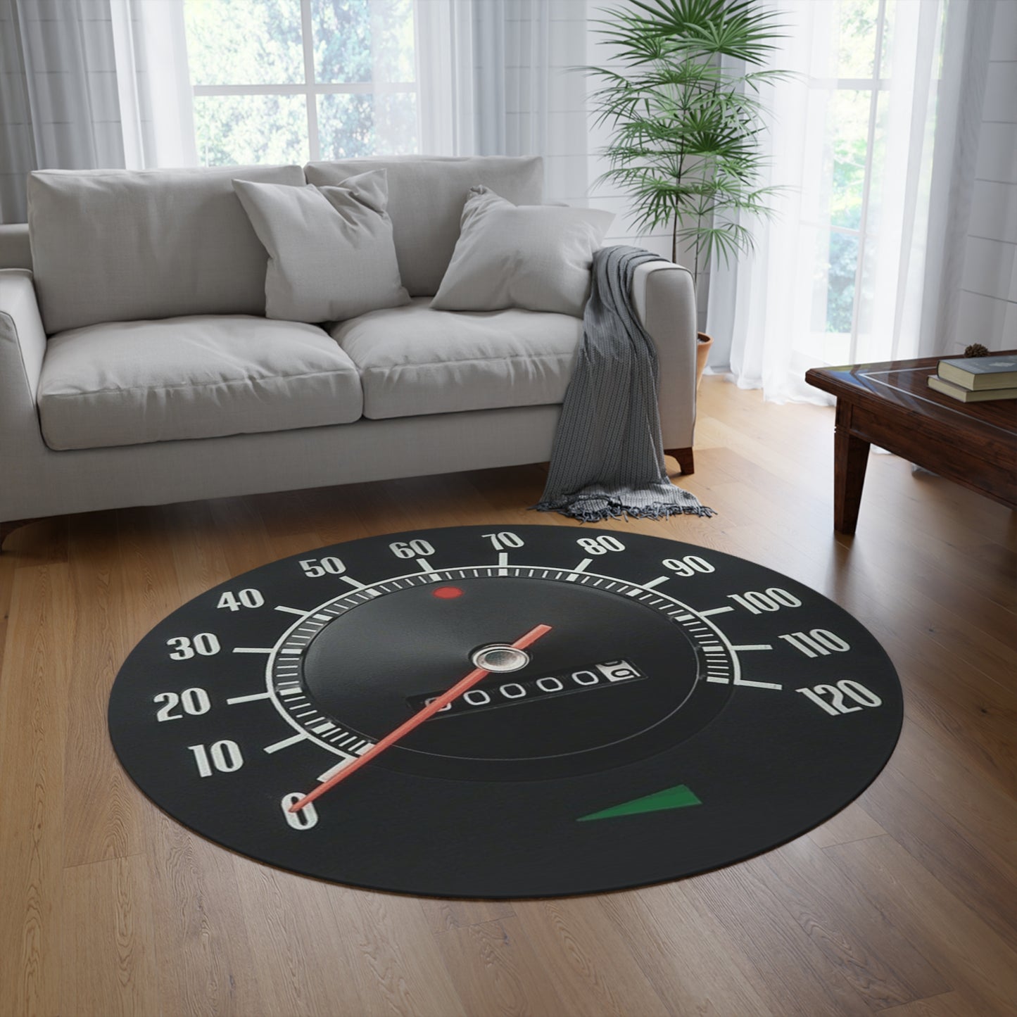 Speedometer Round Rug Car Guy Gift Man Cave Office Firebird Trans Am Classic Muscle Car Guy Gift,lover,Camaro,hot rod