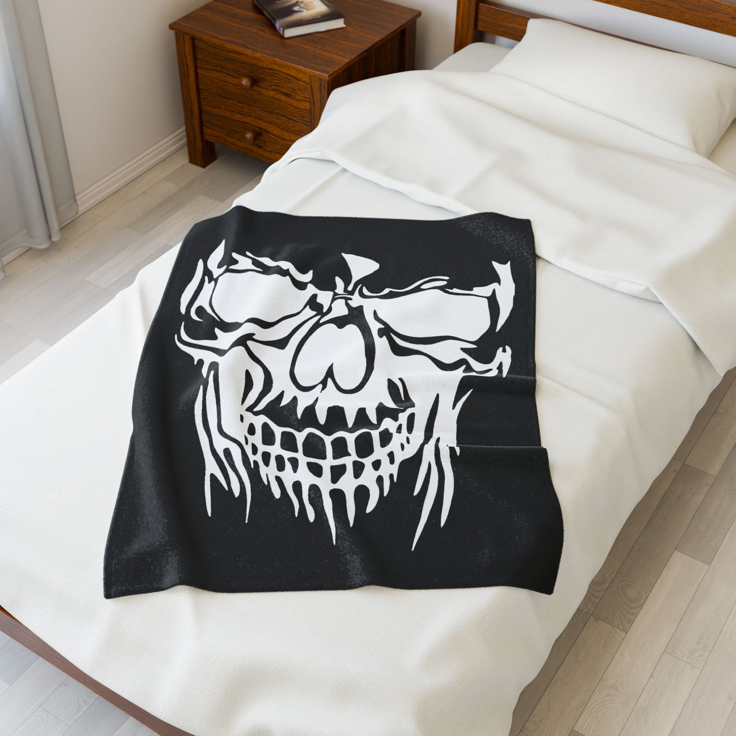 White Skull Blanket,Plush, Excellent Gift