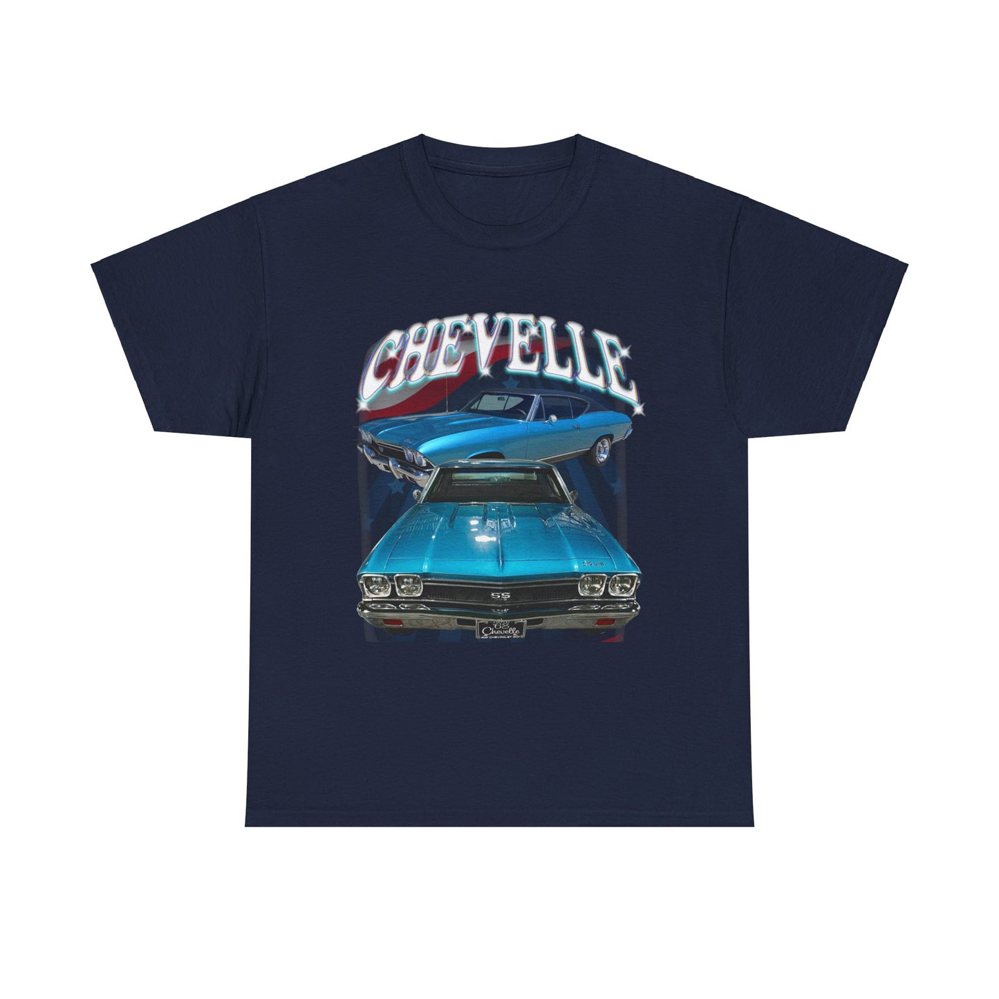 Turquoise Blue Green 1968 Chevelle Unisex Heavy Cotton Tee T Shirt Great Gift