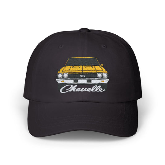 Yellow 1968 Chevelle Hat,CAP, Classic Car Gift EMBROIDERY EMBROIDERED