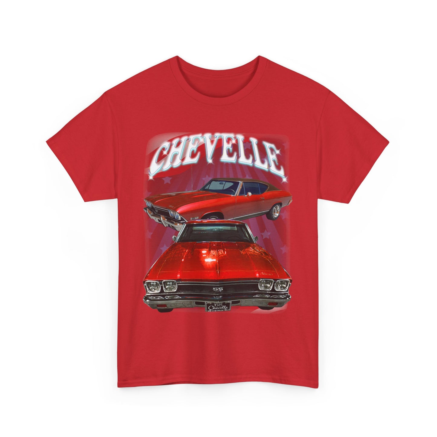 Red 1968 Chevelle Unisex Heavy Cotton Tee T Shirt muscle car Great Gift