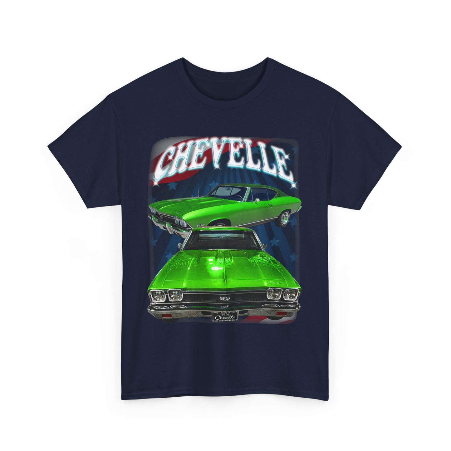 Green 1968 Chevelle Unisex Heavy Cotton Tee T Shirt muscle car Great Gift