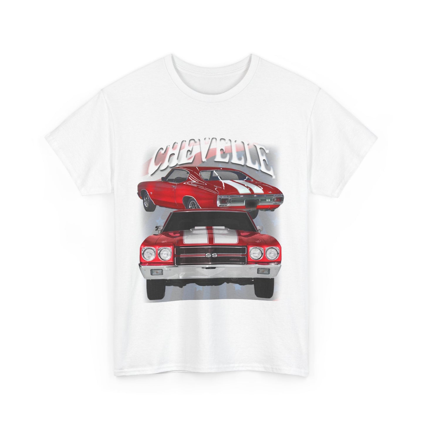 Red w White Stripe 1970 Chevelle Unisex Heavy Cotton Tee T Shirt muscle car Gift