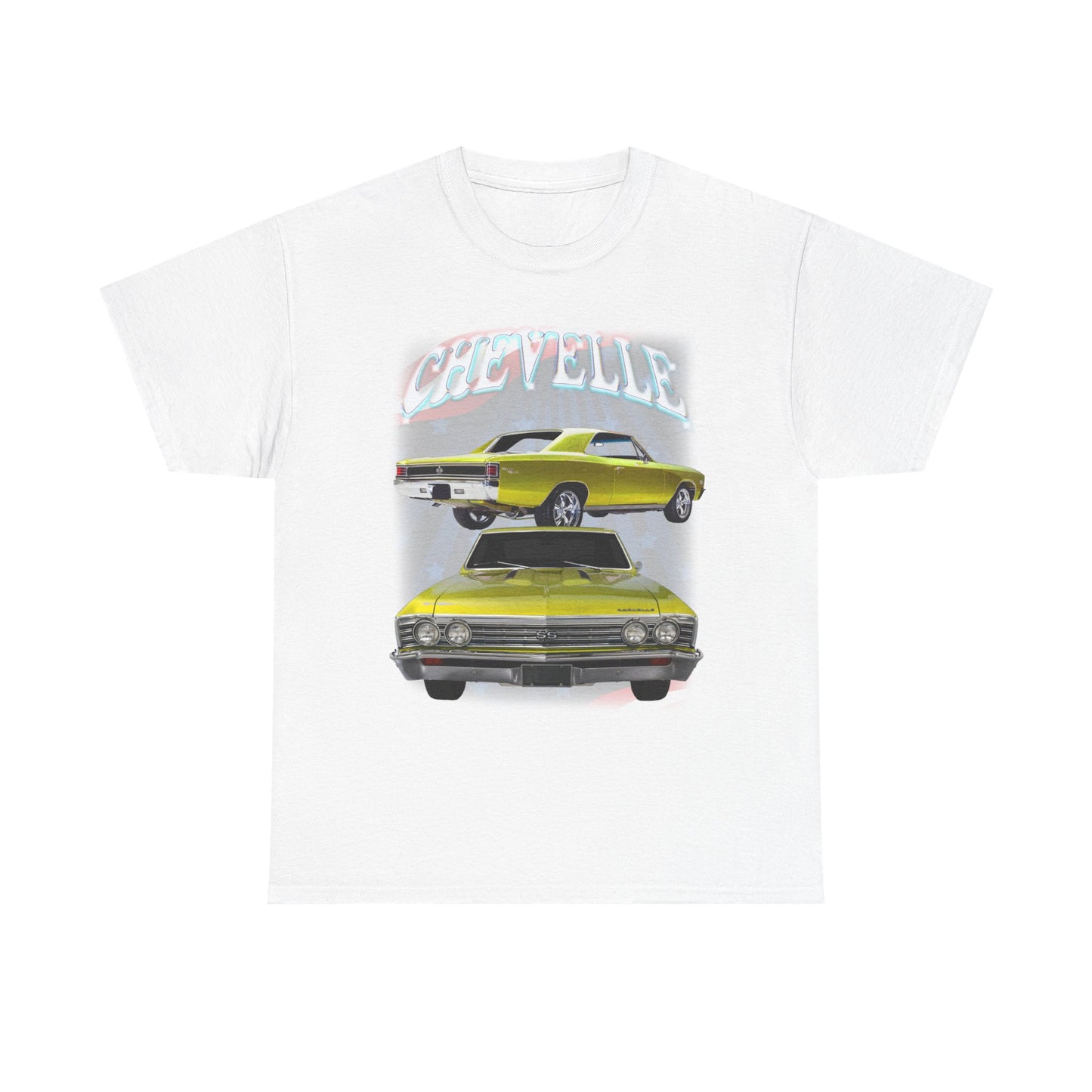 Yellow 1967 Chevelle Unisex Heavy Cotton Tee T Shirt muscle car Great Gift