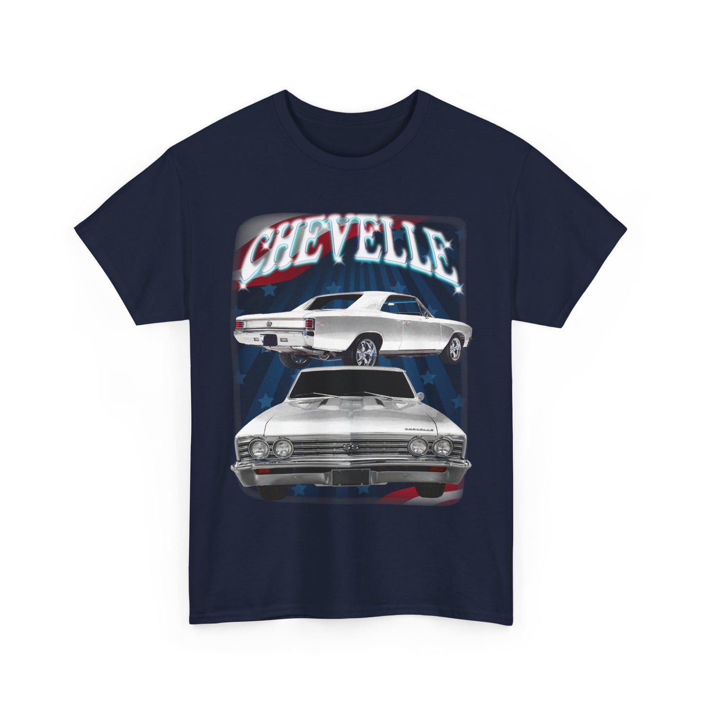 White 1967 Chevelle Unisex Heavy Cotton Tee T Shirt muscle car Great Gift