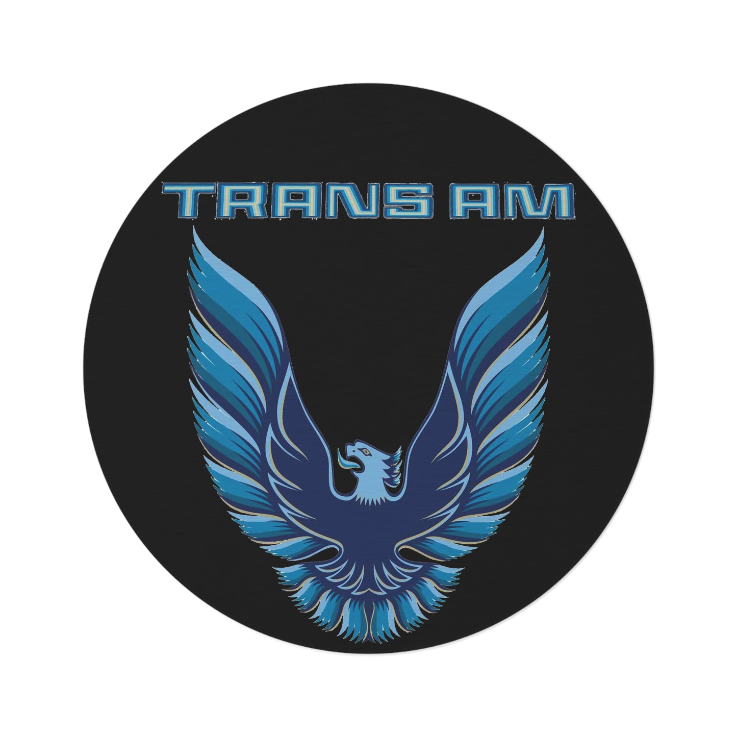 Blue Logo 10th Anniversary Trans Am Round Rug Gift Home Decor