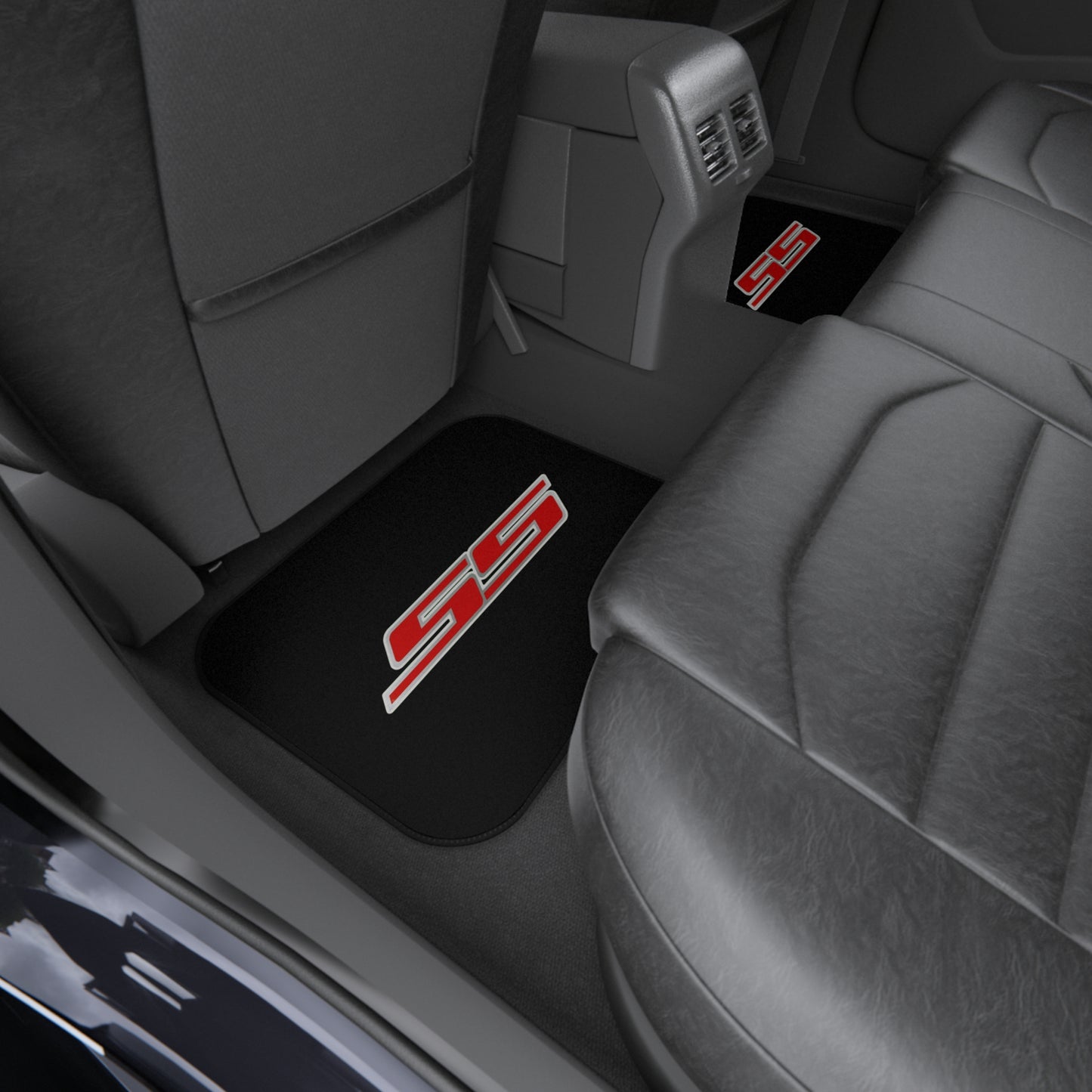 SS Logo, Camaro Silverado Corvette, Set of 4 Car Mats,Gift,Thin V1