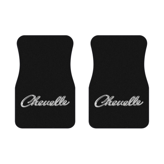 Dark Grey, SS396 SS 396,Chevelle, Set of 2 Mats,Muscle Car,Gift