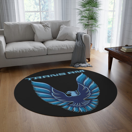 Blue Logo 10th Anniversary Trans Am Round Rug Gift Home Decor