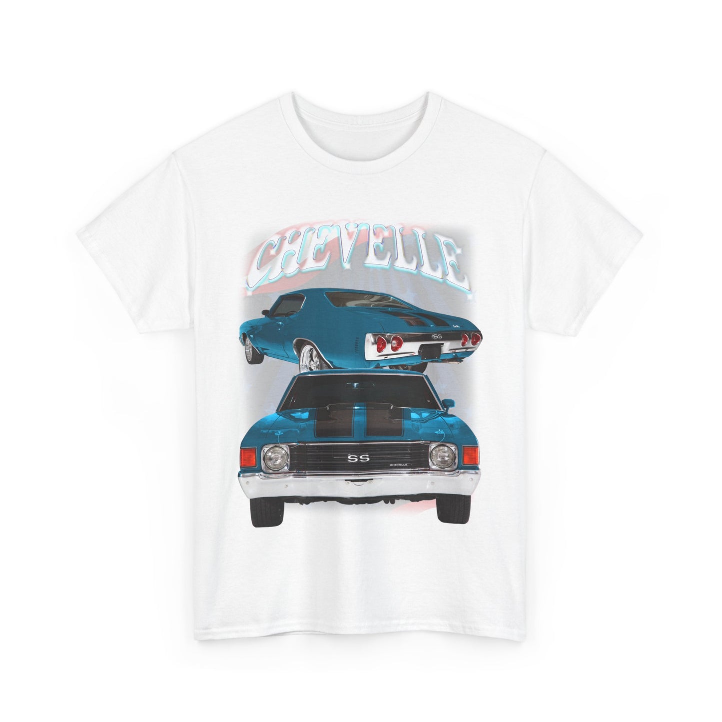 Blue 1972 Chevelle Unisex Heavy Cotton Tee T Shirt muscle car Great Gift