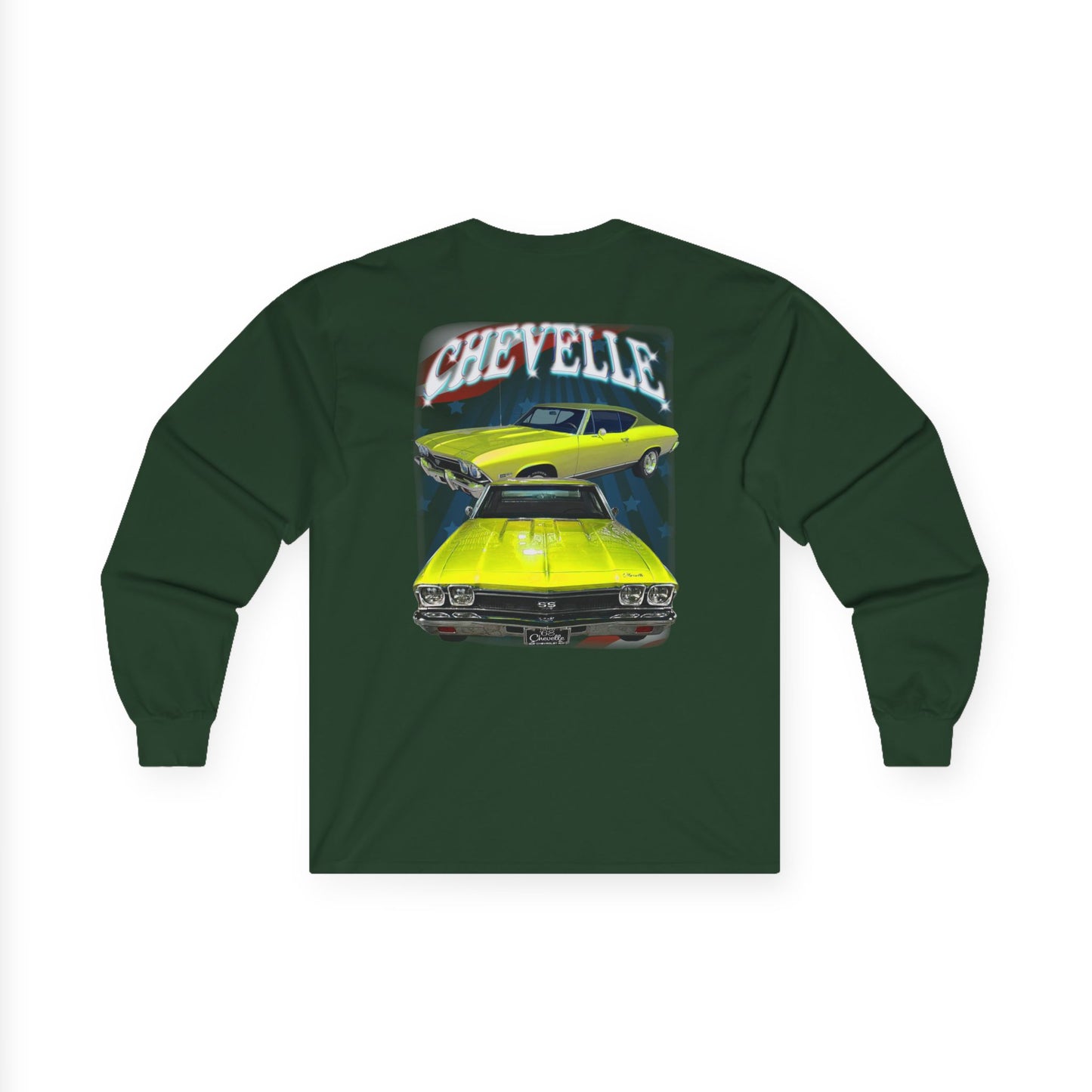 Yellow 1968 Chevelle  Ultra Cotton Long Sleeve Tee T Shirt Great Gift