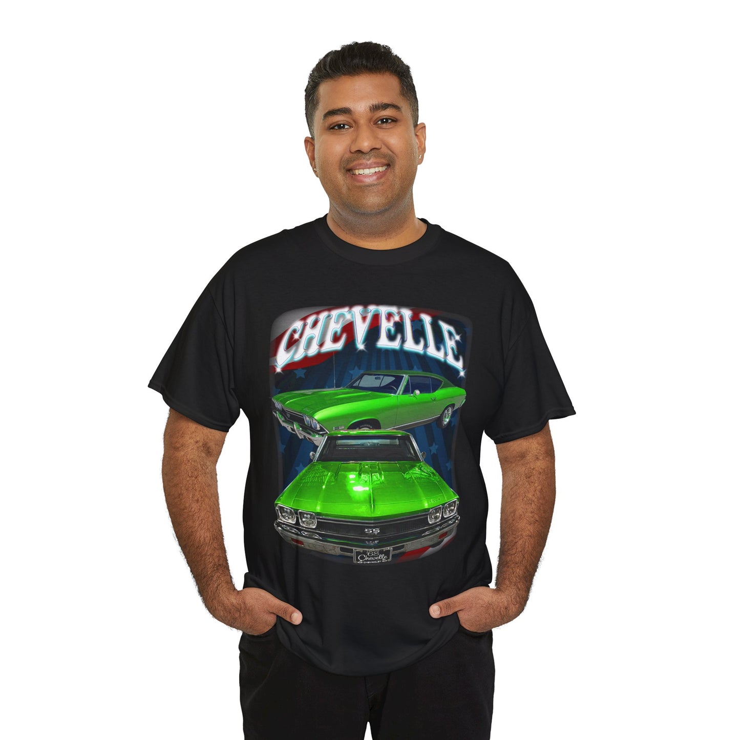 Green 1968 Chevelle Unisex Heavy Cotton Tee T Shirt muscle car Great Gift