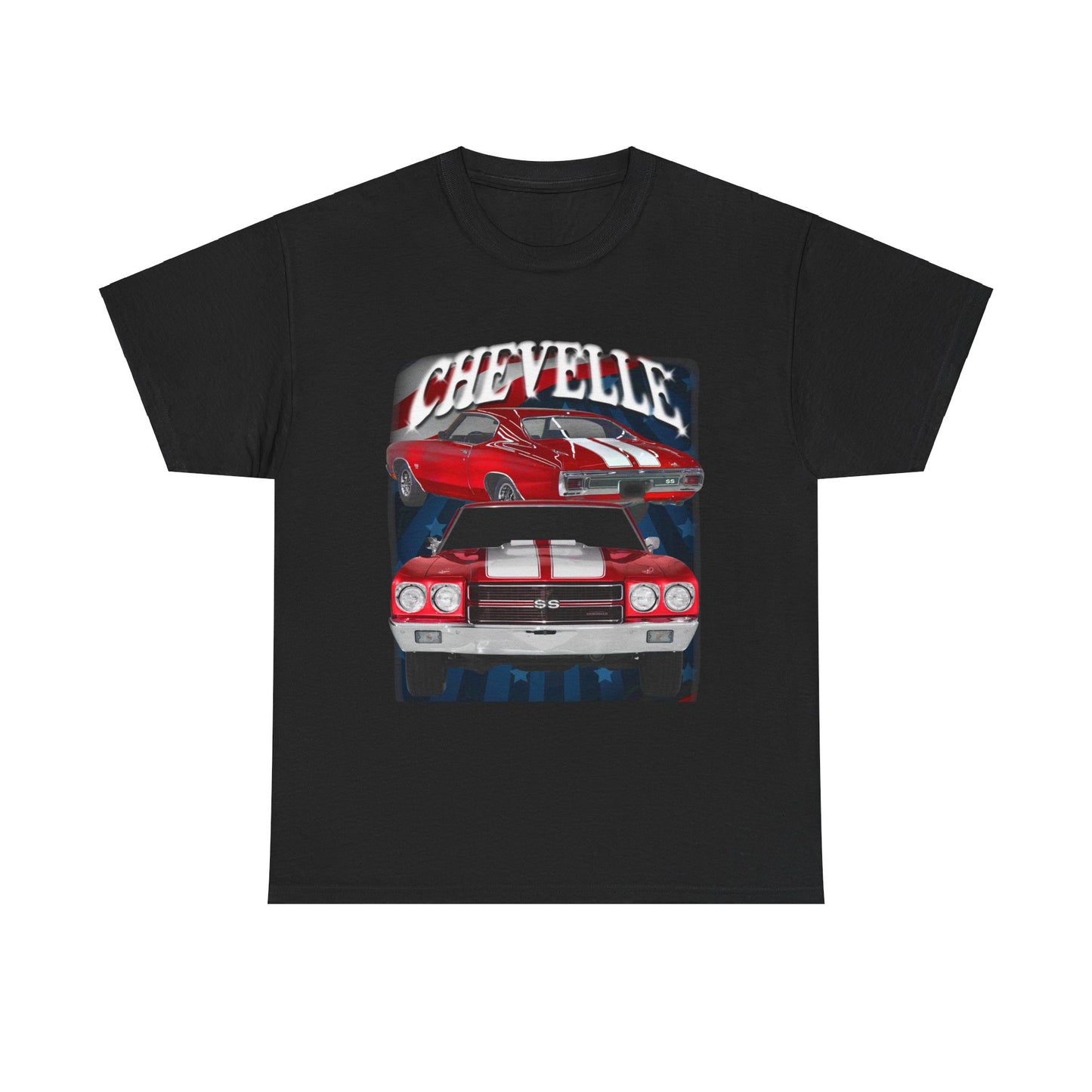 Red w White Stripe 1970 Chevelle Unisex Heavy Cotton Tee T Shirt muscle car Gift