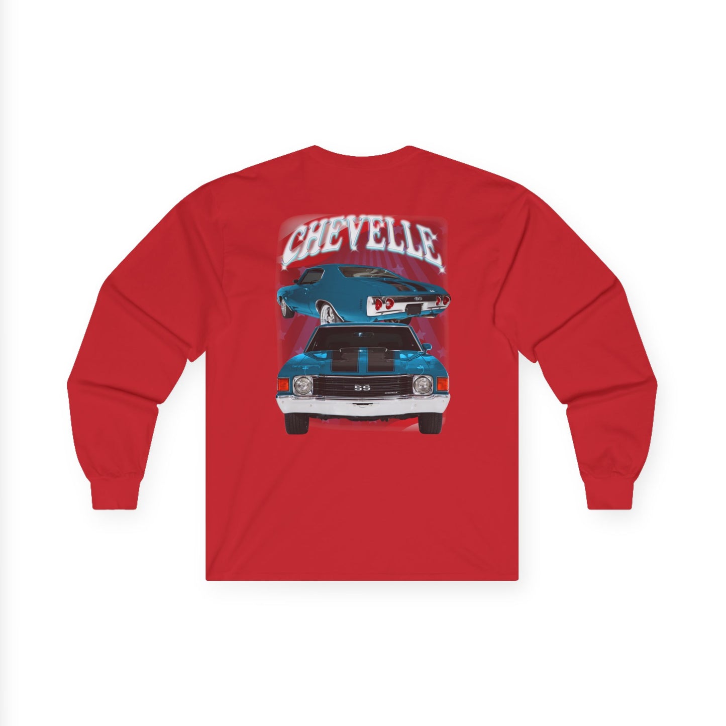 Blue 1972 Chevelle Ultra Cotton Long Sleeve Tee T Shirt Great Gift