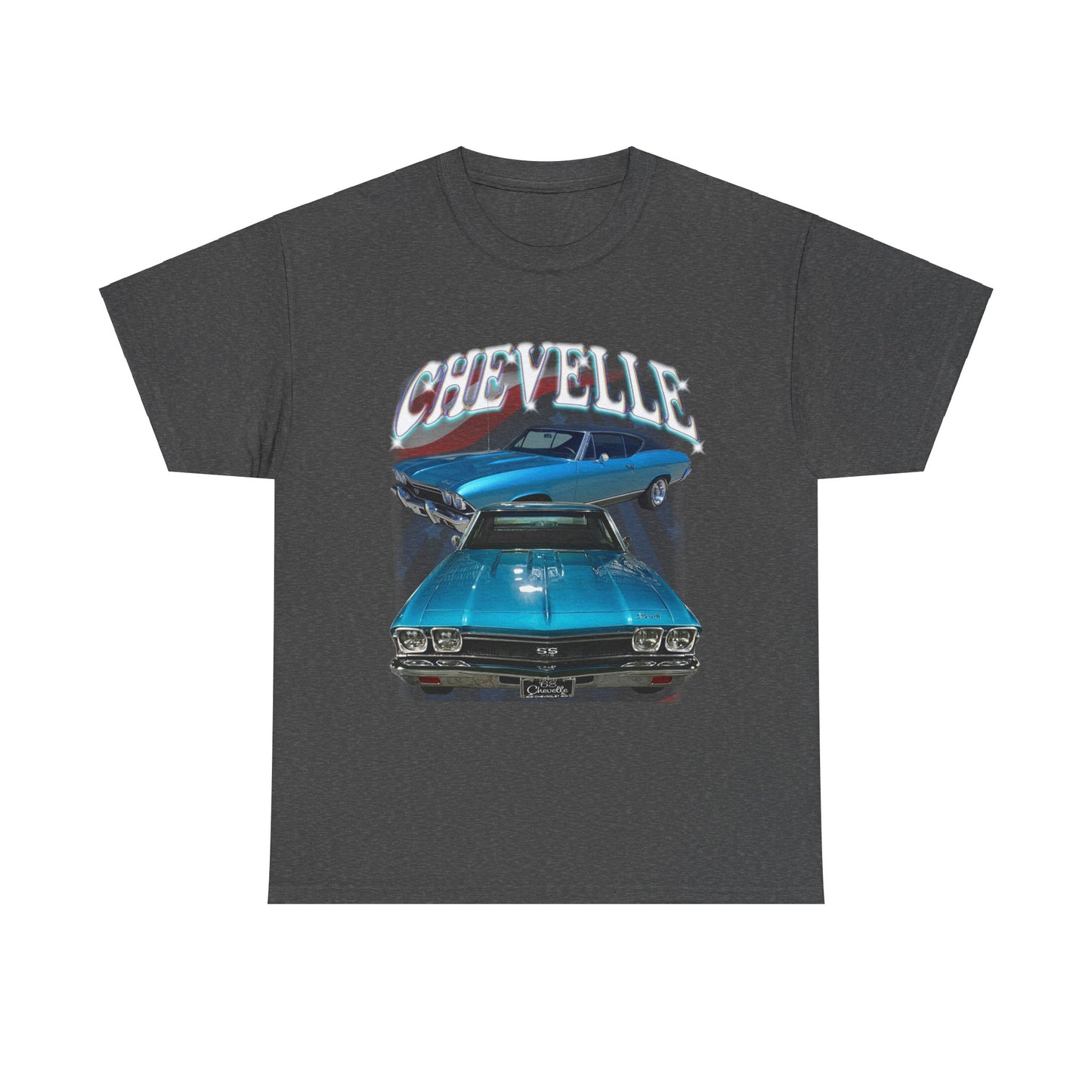 Turquoise Blue Green 1968 Chevelle Unisex Heavy Cotton Tee T Shirt Great Gift