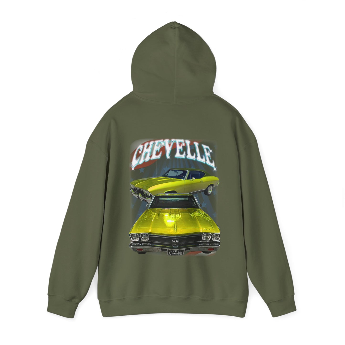 Yellow 1968 Chevelle hoodie Car Guy Gift,nova,corvette,charger,classic,hot Rod