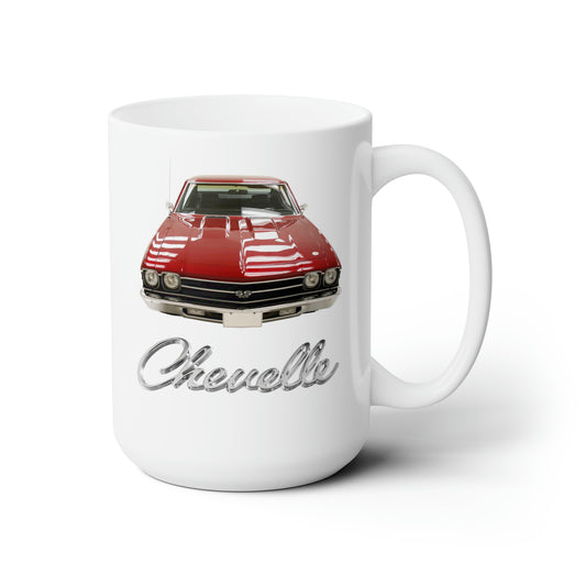 Red 1969 Chevelle White Ceramic Mug 15oz