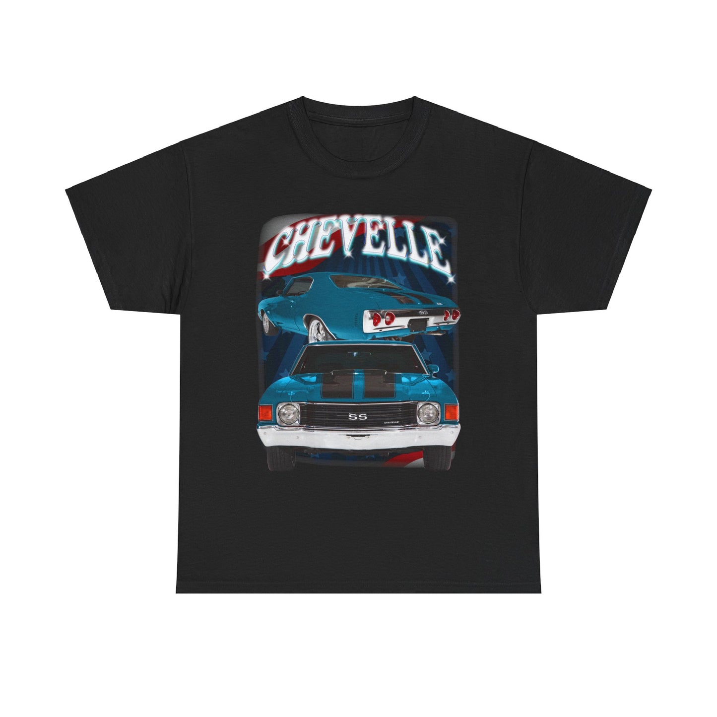 Blue 1972 Chevelle Unisex Heavy Cotton Tee T Shirt muscle car Great Gift