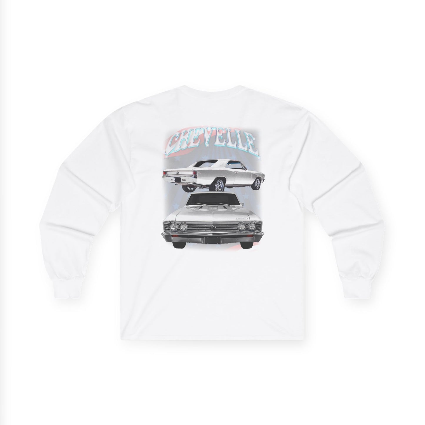 White 1967 Chevelle Ultra Cotton Long Sleeve Tee T Shirt Great Gift