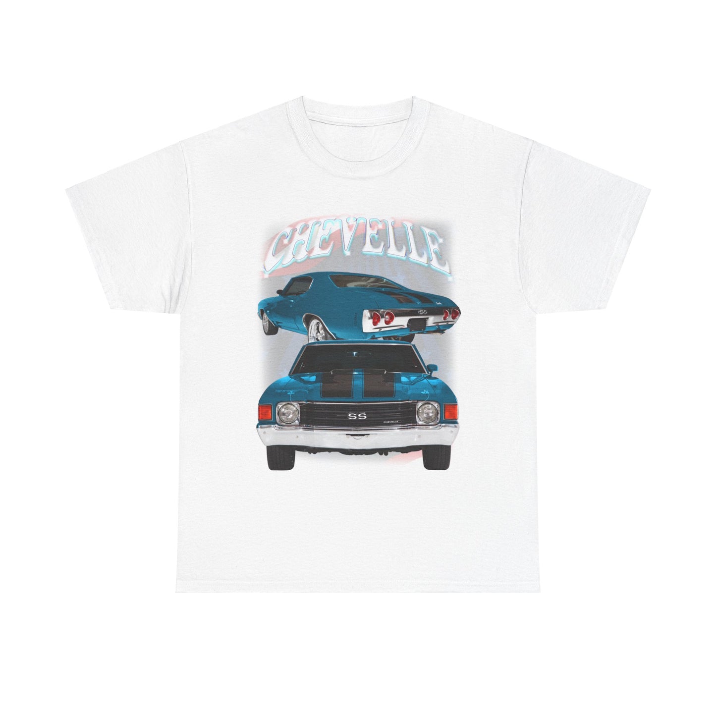 Blue 1972 Chevelle Unisex Heavy Cotton Tee T Shirt muscle car Great Gift