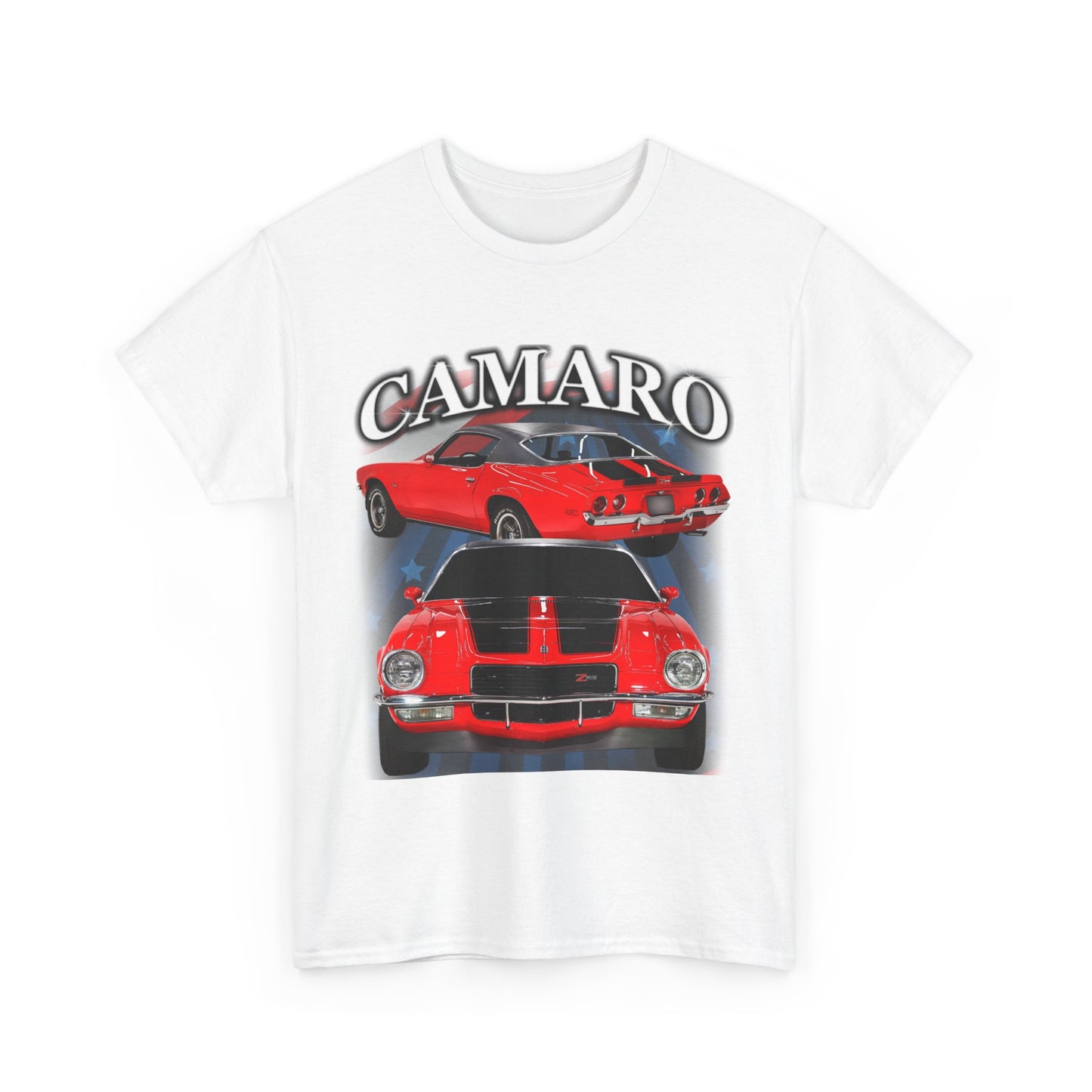 Red Black Stripe 1970 Camaro Unisex Heavy Cotton Tee T Shirt muscle car Gift