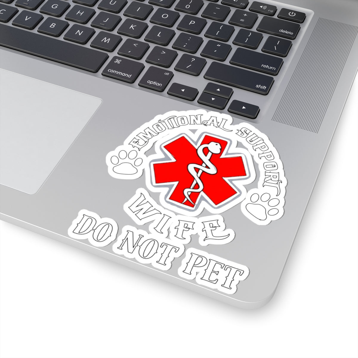 Emotional Support Wife, DO NOT PET, Kiss-Cut Stickers