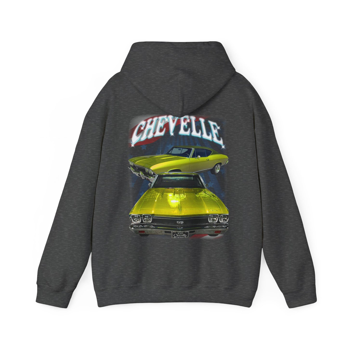 Yellow 1968 Chevelle hoodie Car Guy Gift,nova,corvette,charger,classic,hot Rod