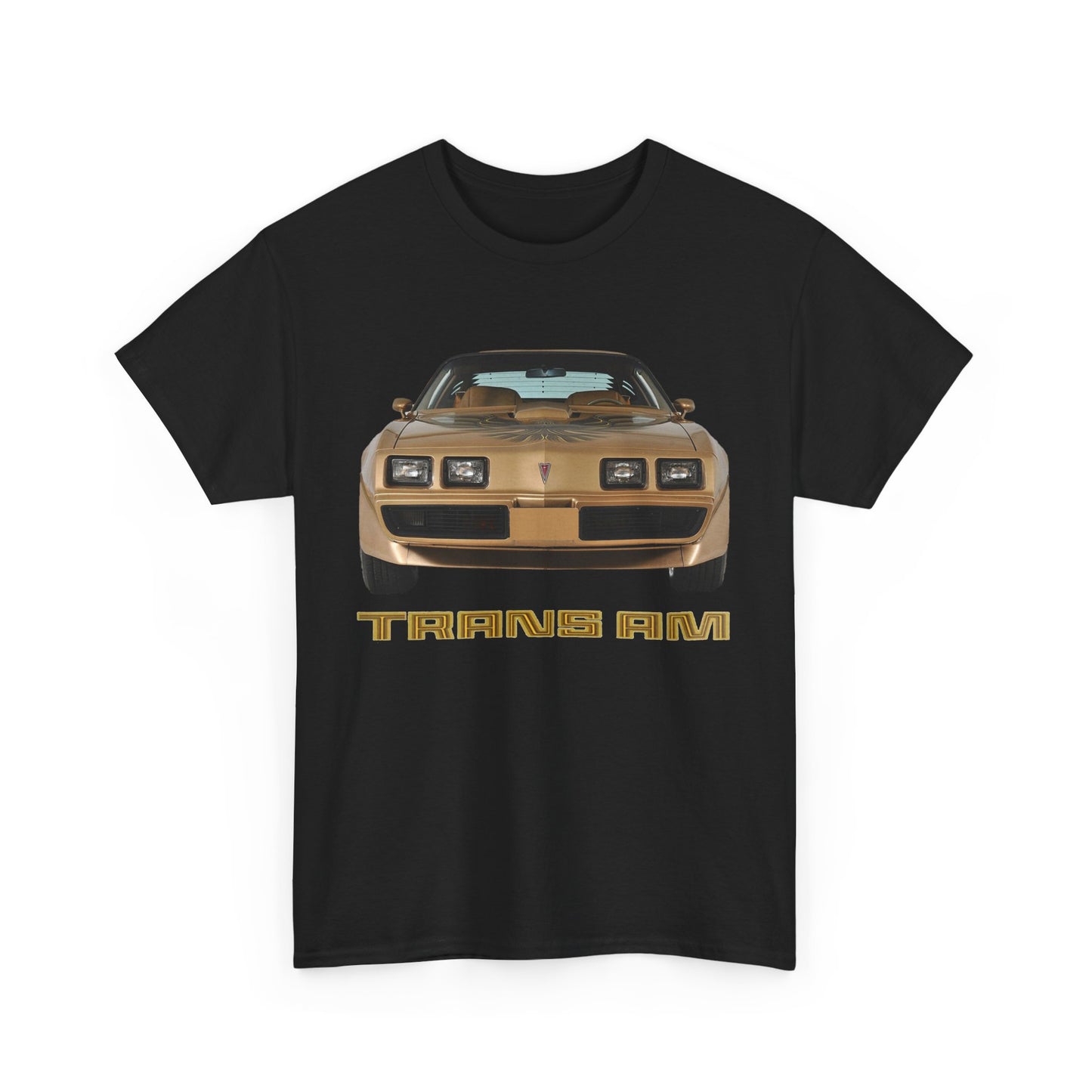 Gold 1979 1980 1981 Firebird Trans Am Gift  Unisex Heavy Cotton Tee T