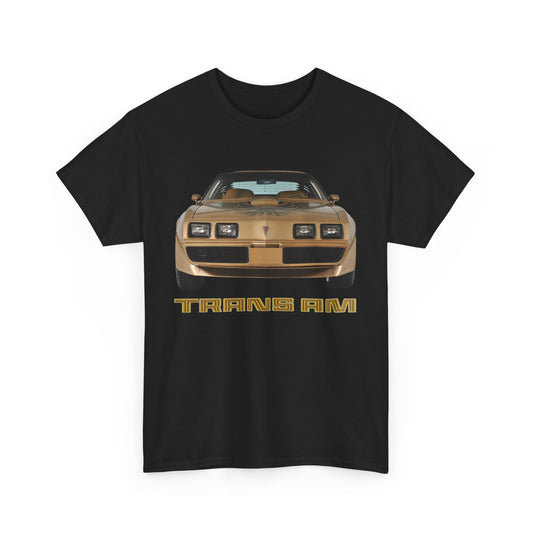 Gold 1979 1980 1981 Firebird Trans Am Gift  Unisex Heavy Cotton Tee T