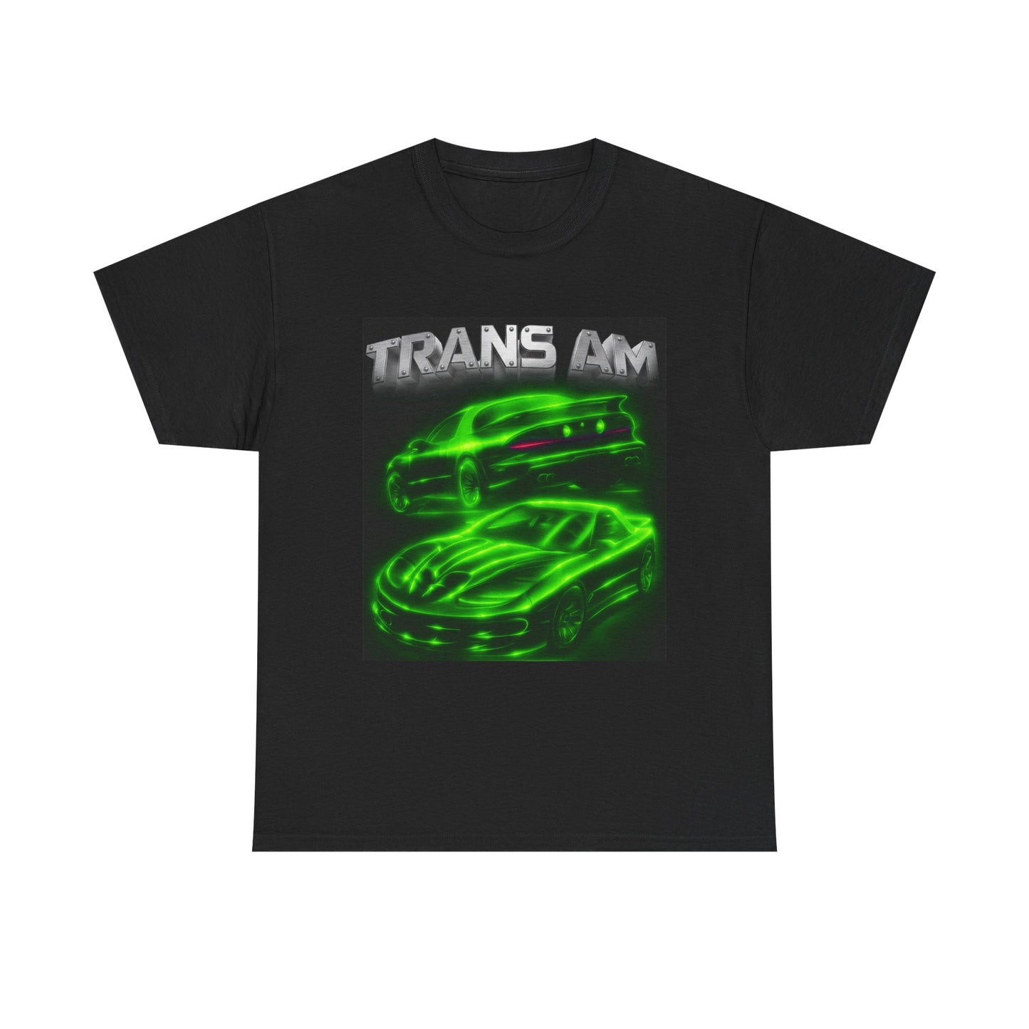 Green Fourth Gen 4th Trans Am Firebird Heavy Cotton Tee T Shirt car Great Gift