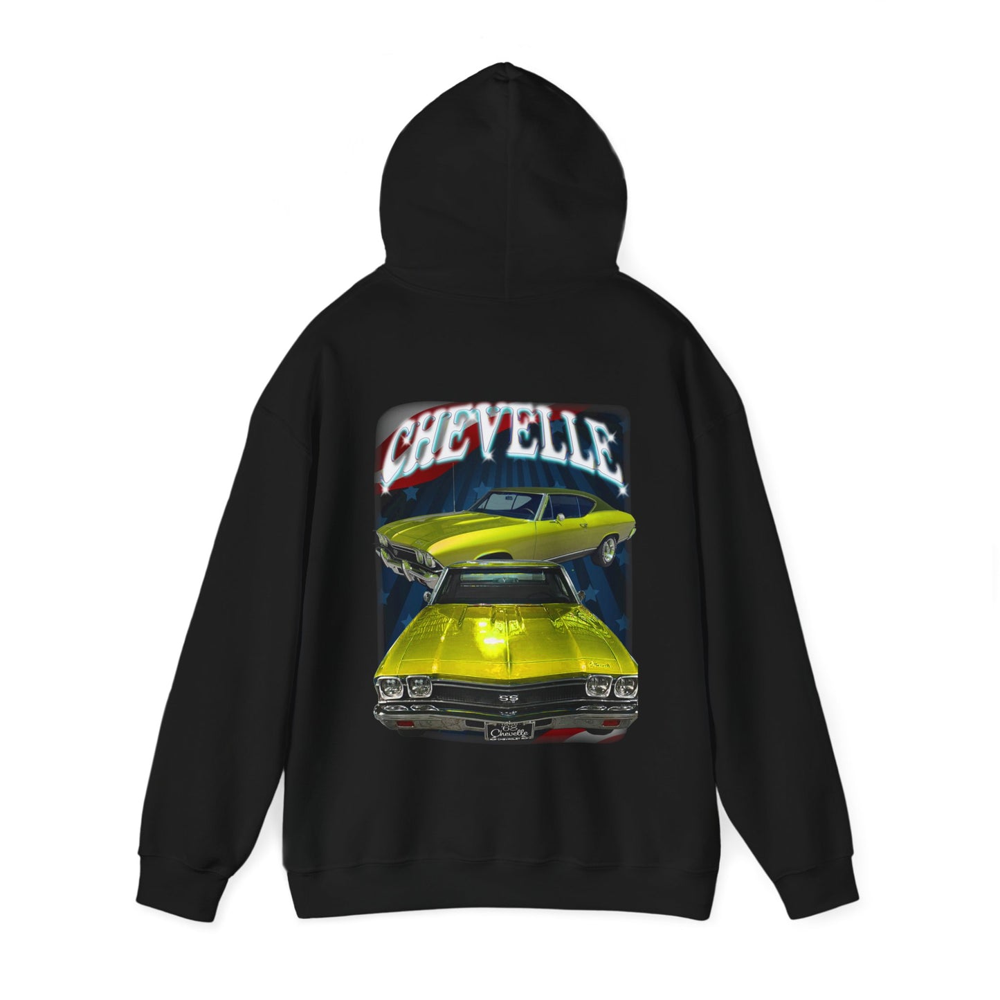 Yellow 1968 Chevelle hoodie Car Guy Gift,nova,corvette,charger,classic,hot Rod