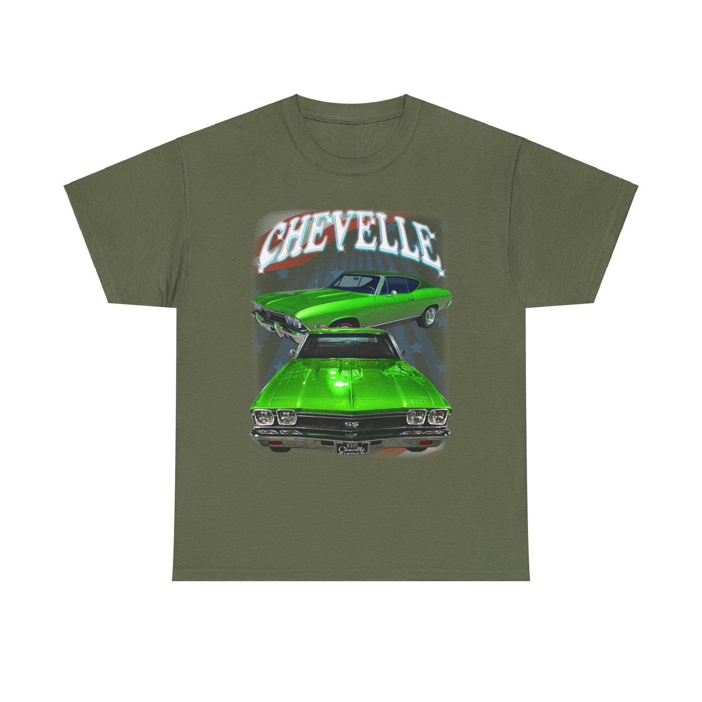 Green 1968 Chevelle Unisex Heavy Cotton Tee T Shirt muscle car Great Gift