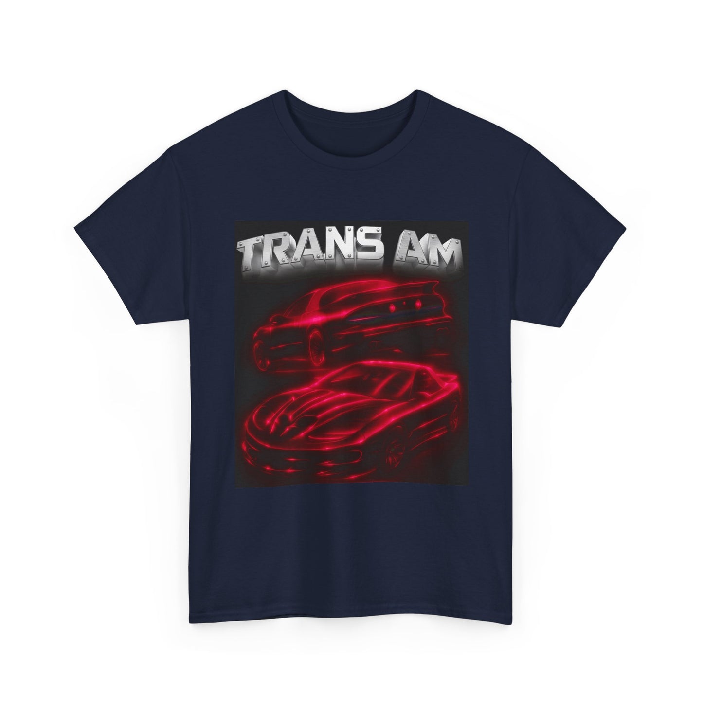 Red Fourth Gen 4th Trans Am Firebird Heavy Cotton Tee T Shirt car Great Gift