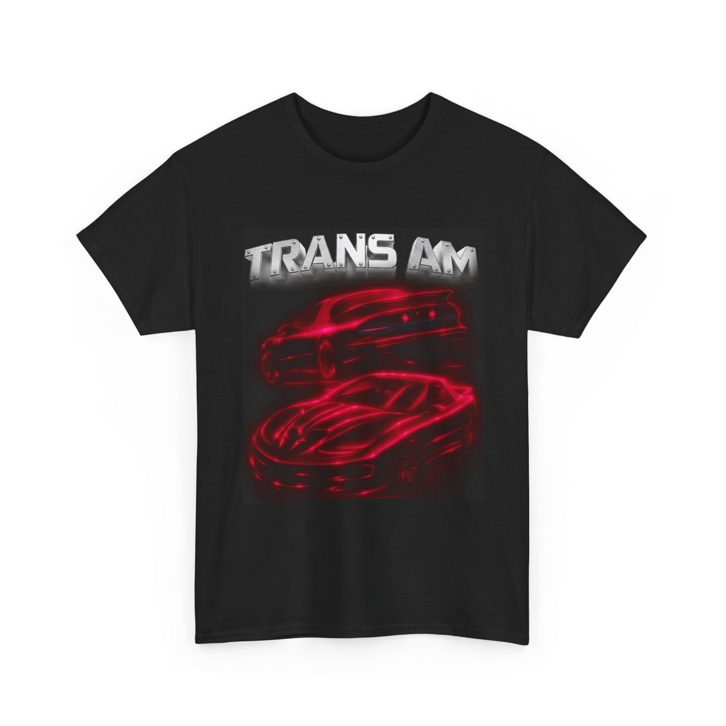 Red Fourth Gen 4th Trans Am Firebird Heavy Cotton Tee T Shirt car Great Gift