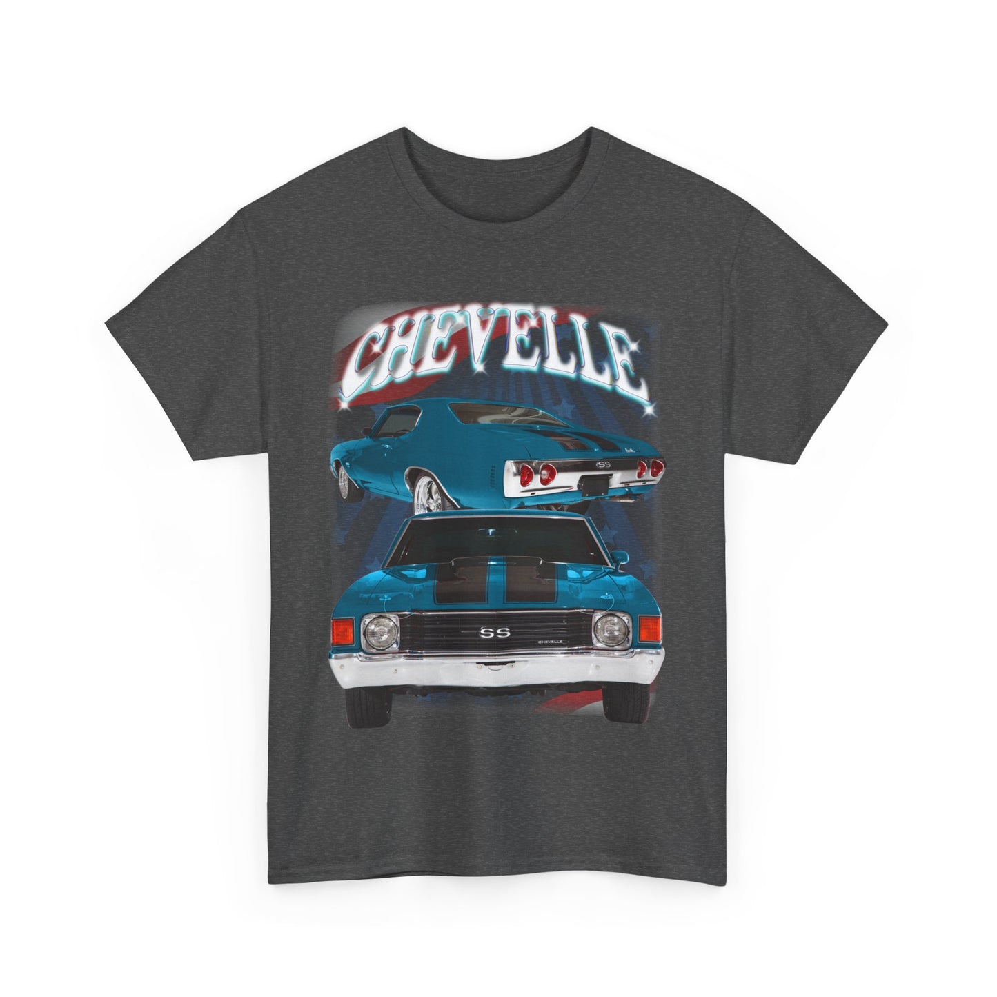Blue 1972 Chevelle Unisex Heavy Cotton Tee T Shirt muscle car Great Gift