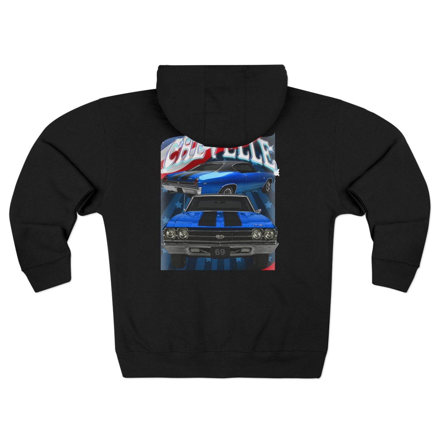 Blue 1969,black stripes,Chevelle Heavy Full Zip Hoodie Sweatshirt,gift