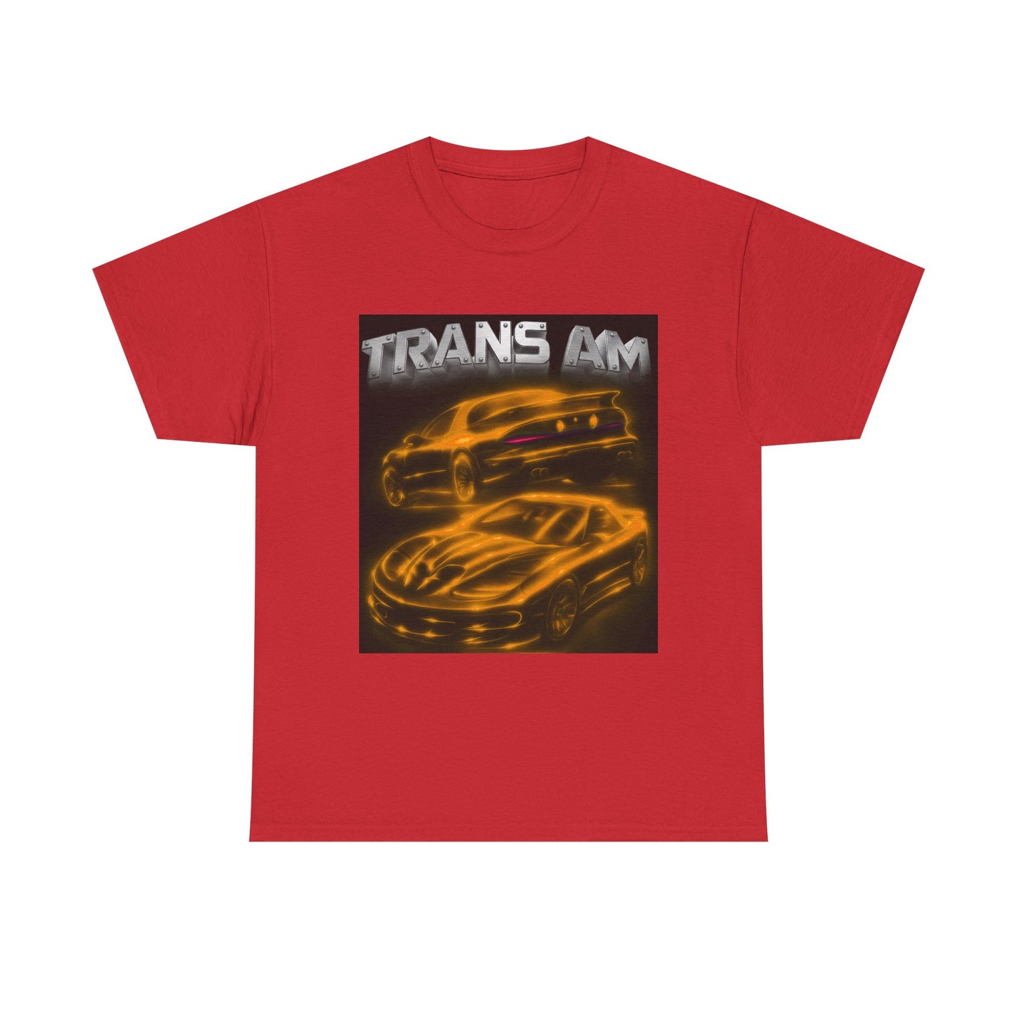 Orange Fourth Gen 4th Trans Am Firebird Heavy Cotton Tee T Shirt car Great Gift