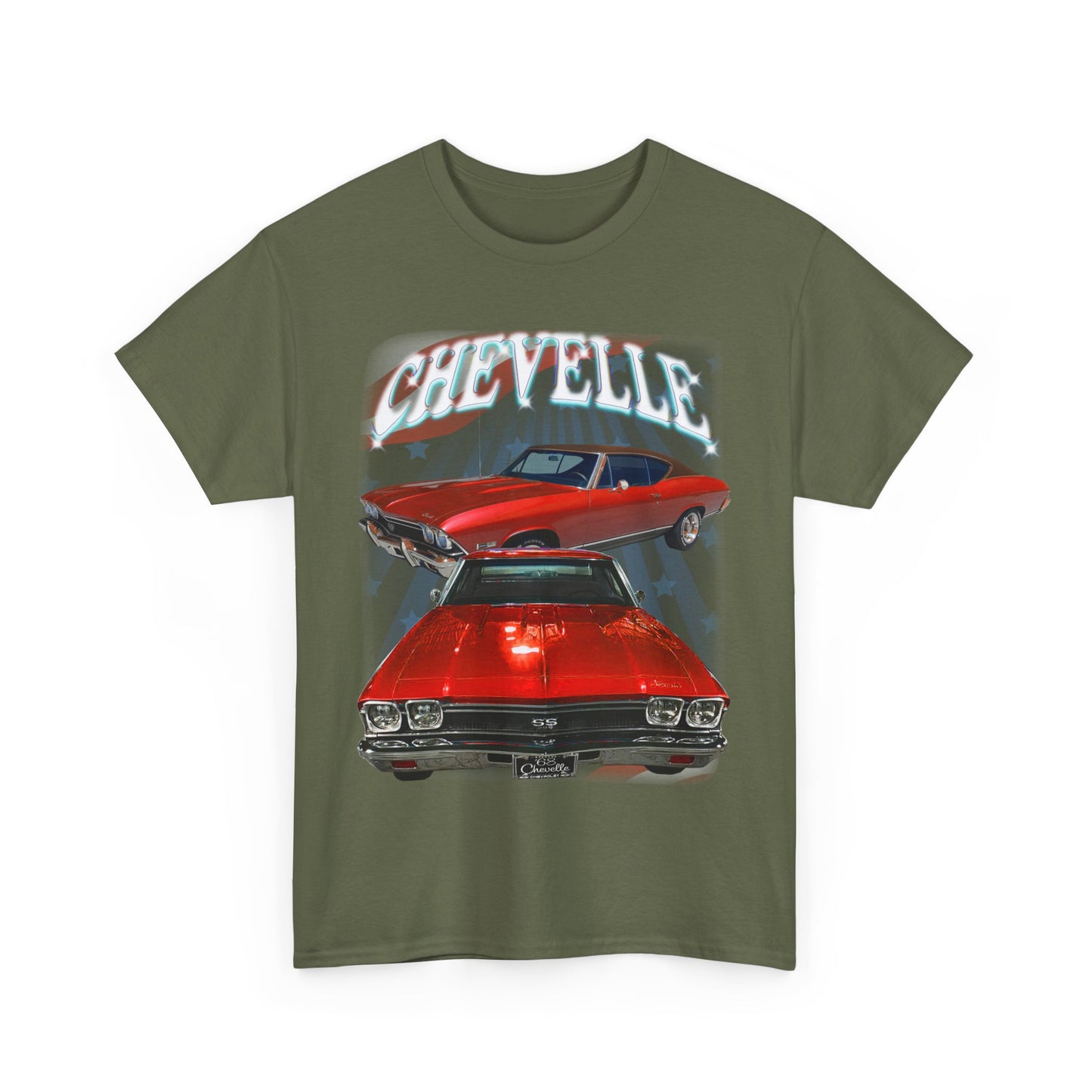 Red 1968 Chevelle Unisex Heavy Cotton Tee T Shirt muscle car Great Gift