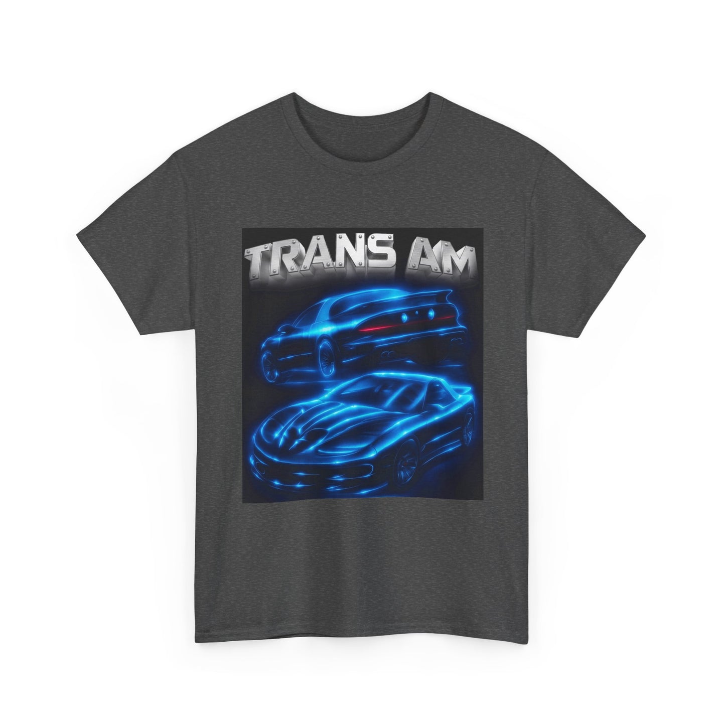 Blue Fourth Gen 4th Trans Am Firebird Heavy Cotton Tee T Shirt car Great Gift