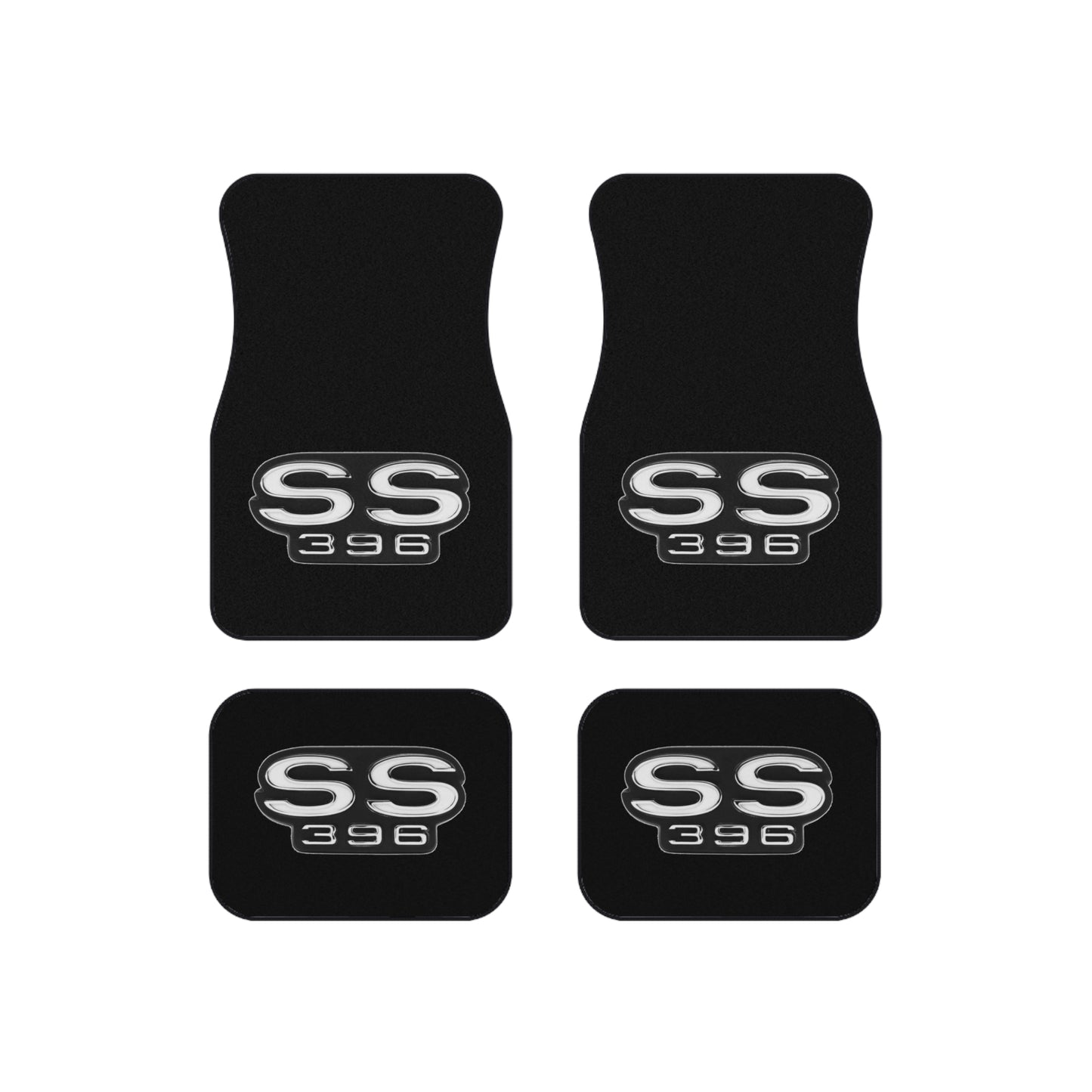 Dark Grey, SS396 SS 396, Set of 4 Car Mats,Chevelle Camaro Impala Nova Gift