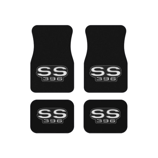 Dark Grey, SS396 SS 396, Set of 4 Car Mats,Chevelle Camaro Impala Nova Gift