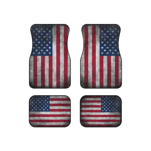 American Flag Floor Mats for Car SUV Van truck, Set of 4 Car Mats, Great Gift