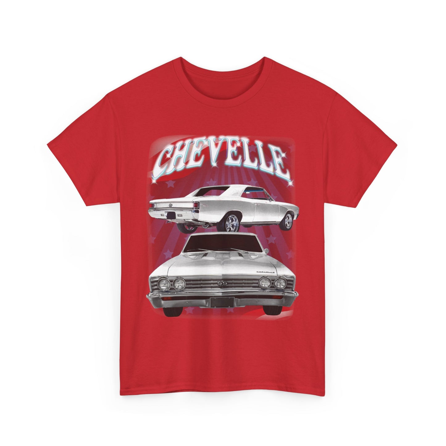 White 1967 Chevelle Unisex Heavy Cotton Tee T Shirt muscle car Great Gift