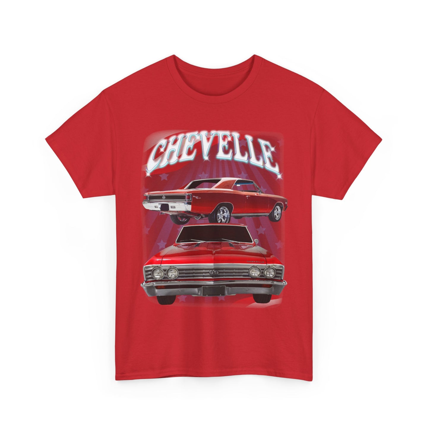 Red 1967 Chevelle Unisex Heavy Cotton Tee T Shirt muscle car Great Gift
