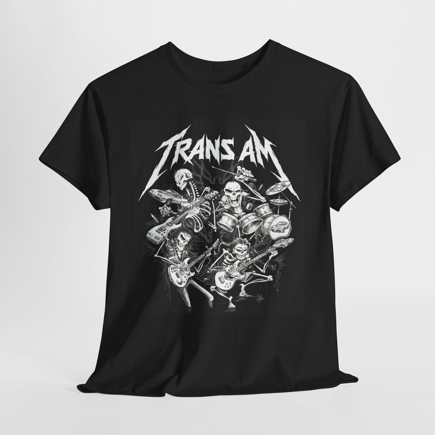 Trans AM Classic Muscle Car Guy Gift, T Shirt Tshirt Skull Guitar v1