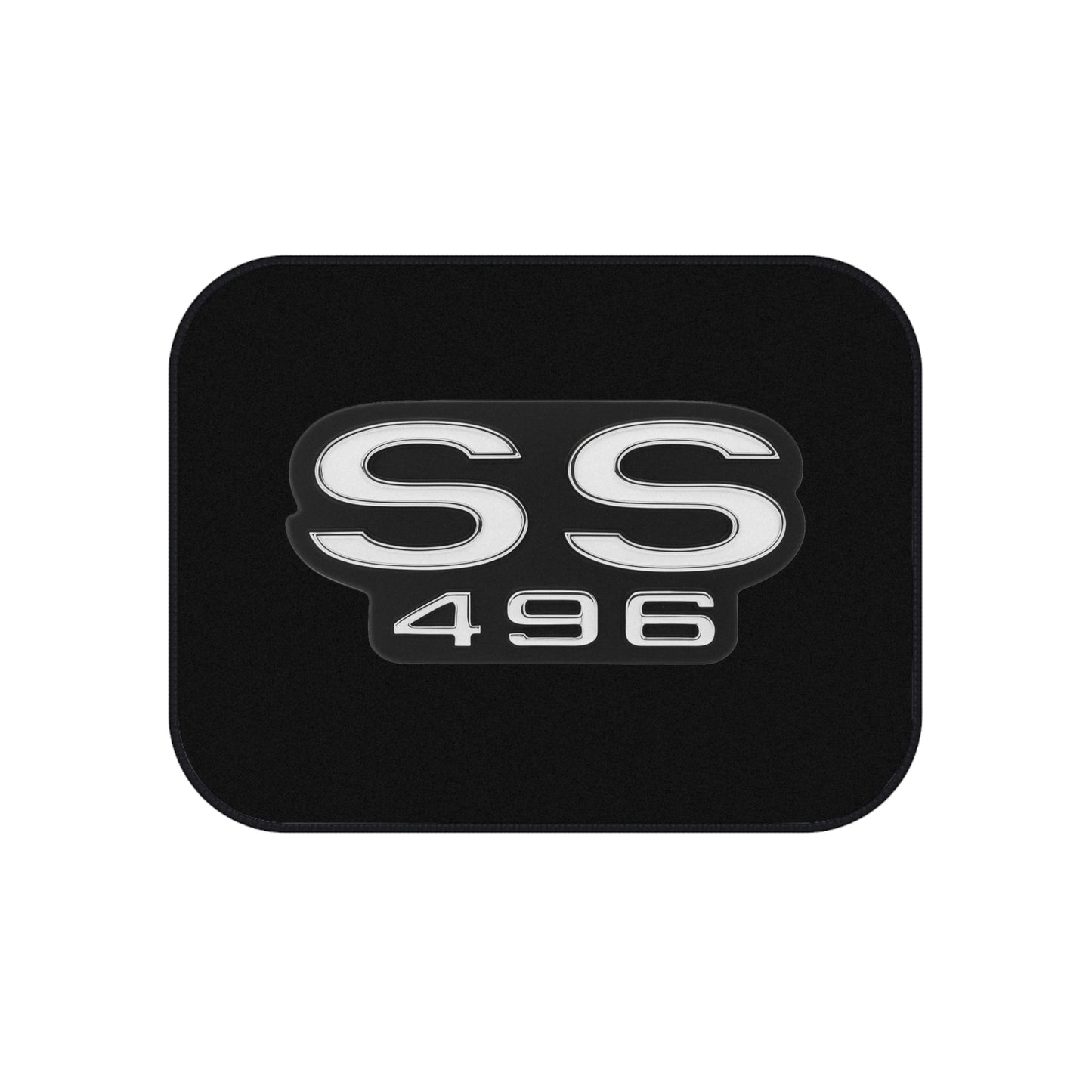 SS 496 Black, Nova Chevelle Camaro, Set of 4 Car Mats, Muscle Car Gift