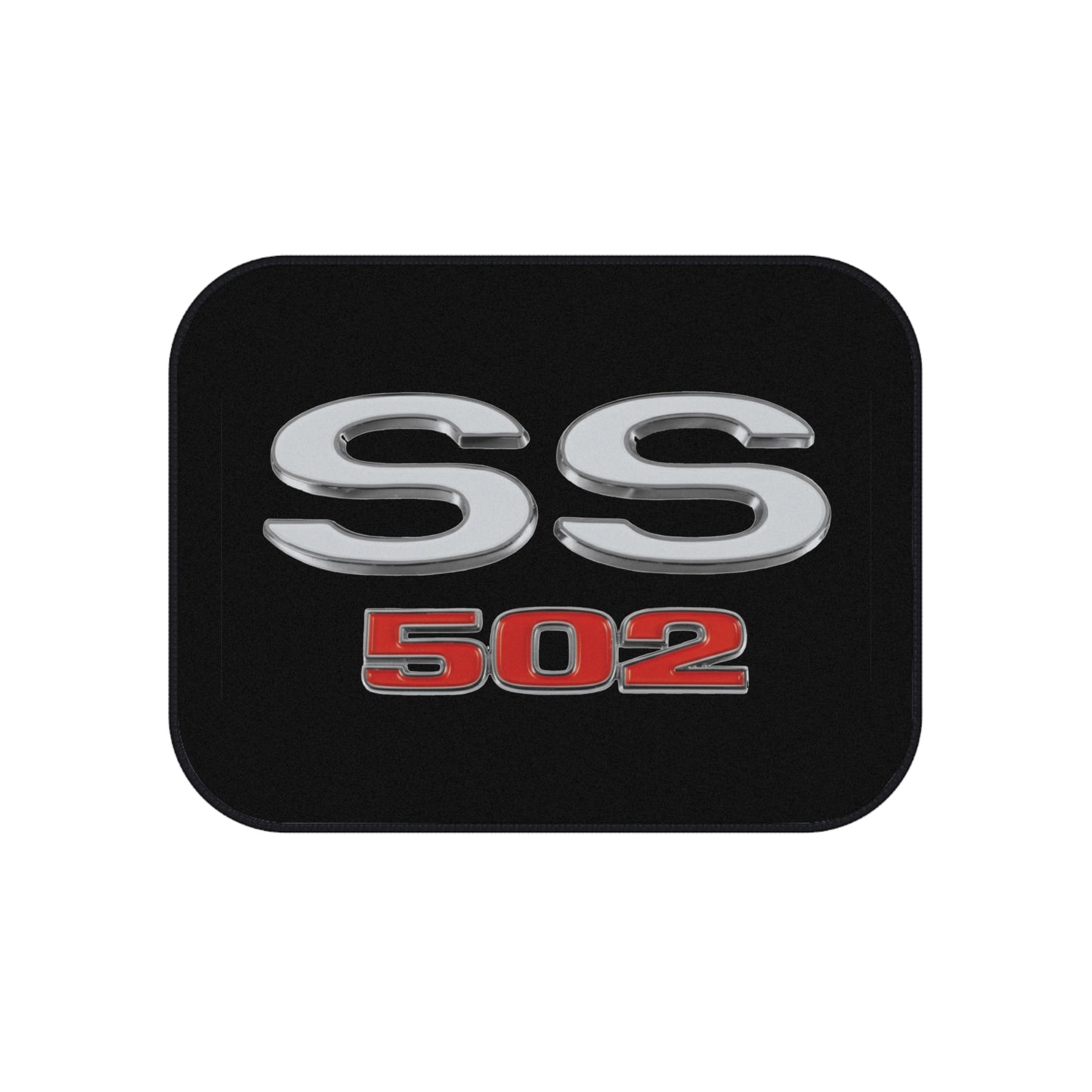 SS 502 Black, Nova, Chevelle, Camaro, Set of 4 Car Mats, Muscle Car Gift