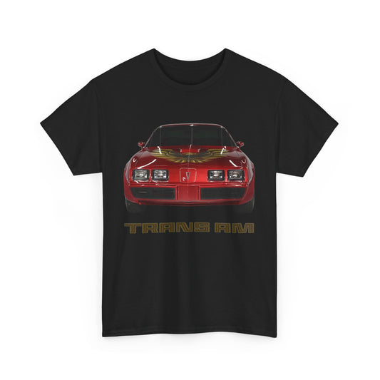 Red 1979 1980 1981 Firebird Trans Am Gift  Unisex Heavy Cotton Tee T